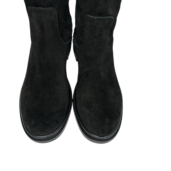 Reagan Waterproof Knee High Lug Boot in Black Suede 7.5 - Picture 7 of 14